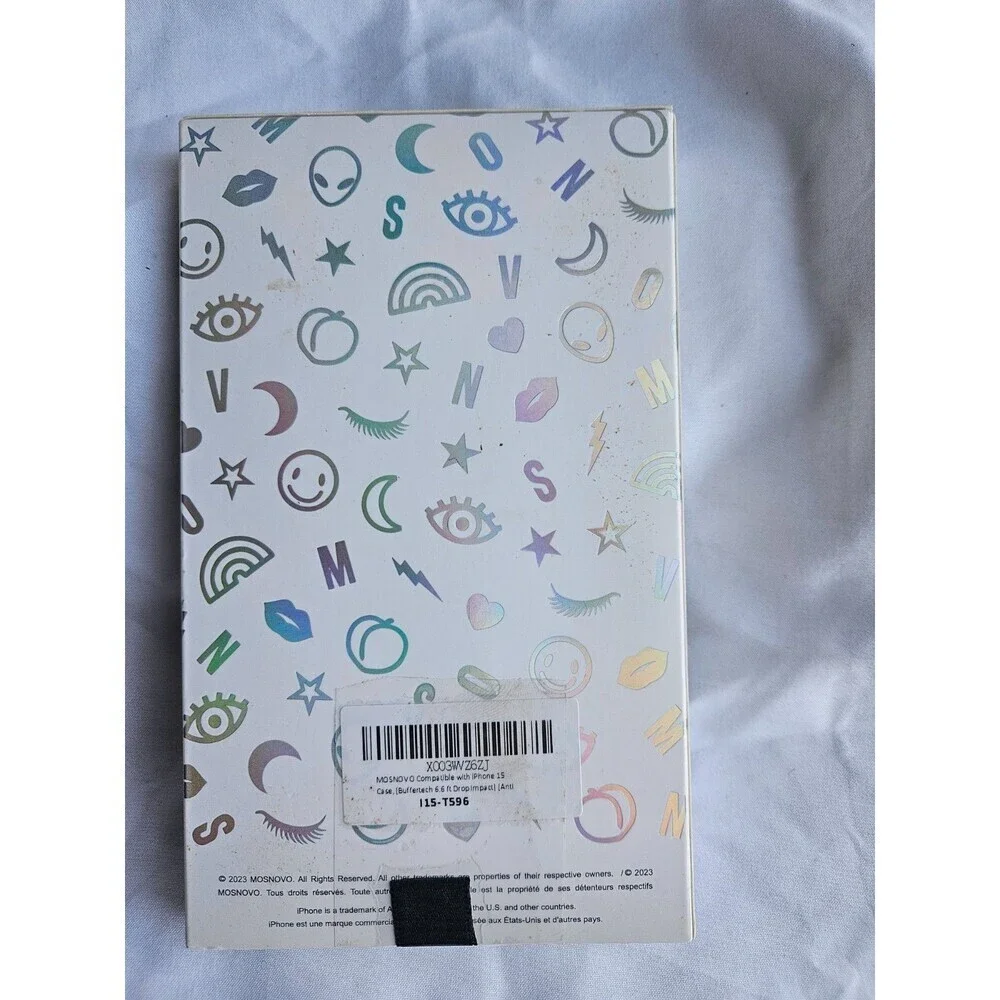 Mosnovo Elizabeth James Floral  Design iPhone Case Drop Test Certified 15 Pro NI